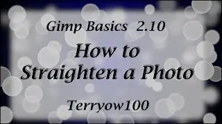 straighten a photo gimp 2.10