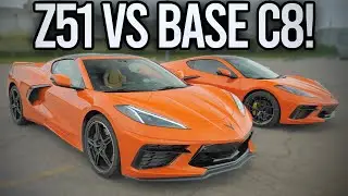 Z51 Corvette C8 vs Base Corvette C8! (Launch Control Racing)