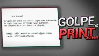 o PERIGOSO GOLPE do PRINTSCREEN