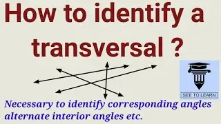 How to identify a transversal