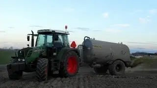 Fendt 312 vario + Beczkowóz - Wywóz gnojowicy 2014