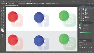 Стекломорфизм(Glass Morphism Effect) в Иллюстраторе: Clipping Mask