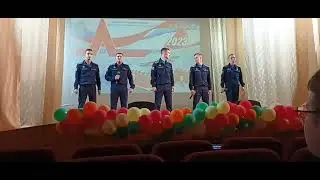 Выступление курсантов ВУНЦ ВВС ВВА в г.Поворино