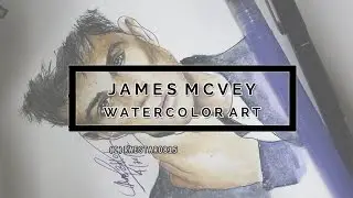 James McVey ( The Vamps ) l  Watercolor Art
