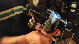 Homemade electric starter for a walk-behind tractor. Design