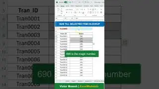 SUM TILL SELECTED ITEM+XLOOKUP 