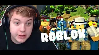 Пятёрка первый раз играет в ROBLOX!!
