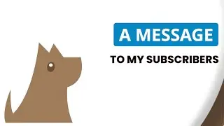 A message to my subscribers