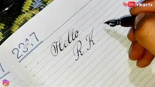 Using this pen after a long time | Flexible nib dip pen | Calligraphy with dip pen | RK Artz