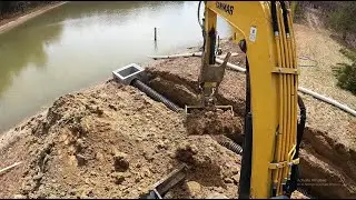 Installing A New Overflow On A Big Pond