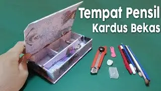 How to make a pencil case from used cardboard