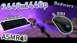 21:9 Aspect Ratio // ASMR Keyboard+Mouse | Bedwars