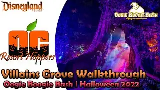 Villains Grove at Oogie Boogie Bash | Disney California Adventure | Halloween 2022