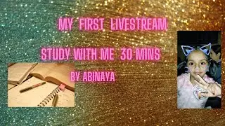 First live  stream| Study with me!| Abinaya  - Calm music and Staying productive