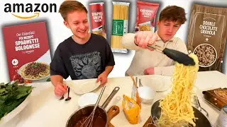 1 day of eating ONLY AMAZON own brands 🤣 TipTapTube