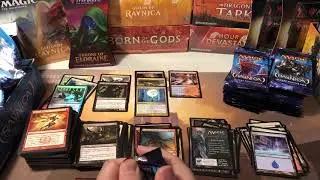 Return to Ravnica full booster box opening! All 36 packs unboxed, shock lands and goodies all over!