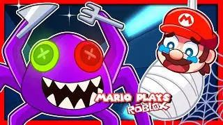 👲 ESCAPE SCARY SPIDER [CREEPY OBBY] | Mario Plays Roblox Creepy Crawlers