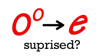 a 0^0 limit that approaches e