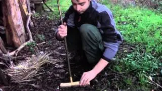Hand Drill im Winter frisch gesammelt