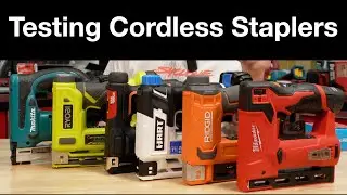 Testing Cordless 3/8 Crown Staplers
