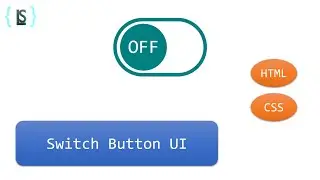Switch Button with Text || HTML + CSS || Web Designing