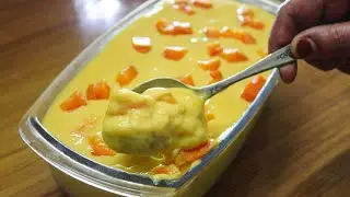 Delicious Mango Custard with [Biscuit Layer inside]