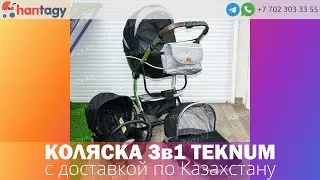 Детская коляска Teknum, коляски 3в1: для новорожденных + Прогулочная + Автокресло в Алматы +доставка
