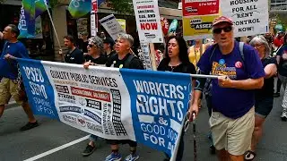 Workers take to the streets to say enough is enough!