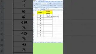 How to Separate Positive Numbers From Data in Excel  #excelshorts #exceltips #exceltricks