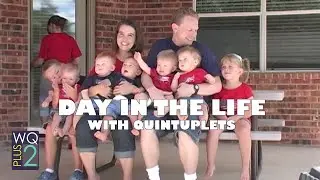 Day in the life with 1 year old quintuplets