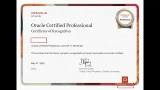 OCP Oracle Certified Professional Java SE 17 Developer LIVE