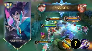 55 KILL + SAVAGE IN 3 GAME!! WANWAN NEW PERFECT 1 HIT BUILD FOR GOLD LANE 2025 MLBB RISING STAR 🔥