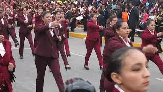 Desfile de la I-E Nuestra Señora de Monserrat en el Aniversario de Carabayllo 2019