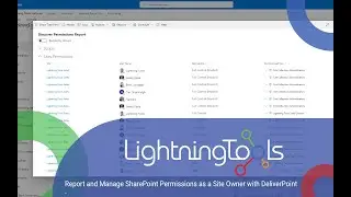 How to report on SharePoint permissions as a Site Owner with DeliverPoint