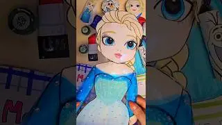 [Paper craft] Elsa dolls blindbag💄 #makeupasmr #craft #diy