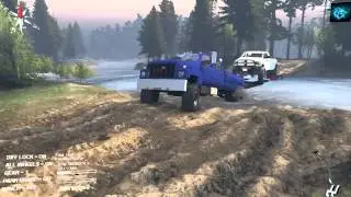 SpinTires Mod Topkick Towing Test