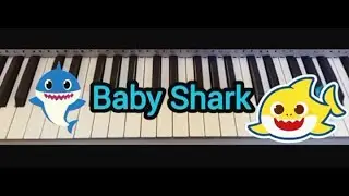 Baby Shark - تعليم عزف أغنية بيبي شارك 🎹🎵