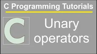 Unary operator use to perform operation on single operand