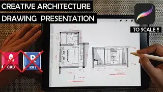 Architectural Concept Tutorial : Sketch to Scale !! Using Procreate .!! #drawing #sketch  #tutorial
