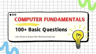 Top 100 Computer Fundamental MCQ | omputer mcq for competitive exams