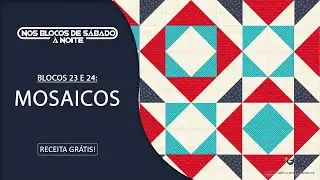 DOIS BLOCOS, UMA RECEITA: passo a passo de dois blocos de #Patchwork feitos com retalhos de tecido