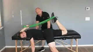 Band Assisted Stahl Prone Hip Flexor Stretch