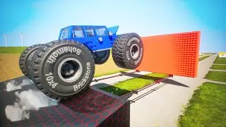 Lego Ramp With Explosive Wall | Brick Rigs