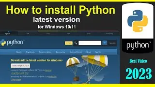 How to install python for windows 10 / 11 • Latest version or any old version