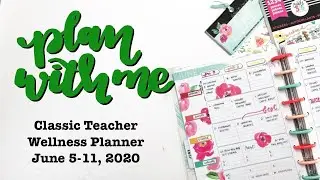 PLAN WITH ME Classic Wellness Happy Planner - June 5-11, 2020