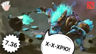 Дед на свине. Турбо катки на лайте. Ноль скилла и 1700 часов за спиной. Dota 2 7.36