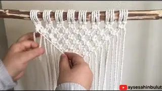 Makrome Duvar Süsü Yapımı