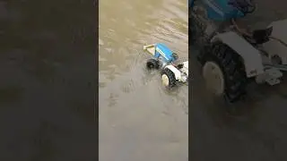 tractor Deep in water #shorts #tractor #farming
