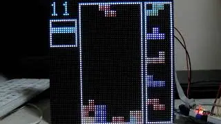 Arduino Tetris on a RGB LED Matrix