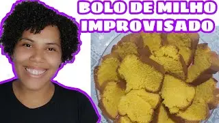 Vlog: Fiz um bolo de milho improvisado e de última hora... Será que saiu bom???